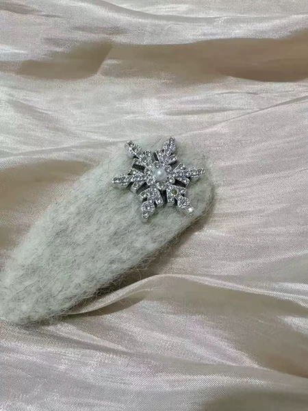 White, with snowflakes