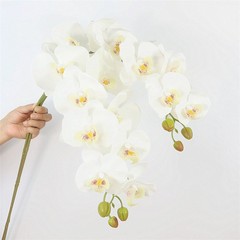 高品質シミュレーション花9頭7頭の胡蝶蘭超リアルな手触りの造花北欧食卓装飾結婚祝いの花芸