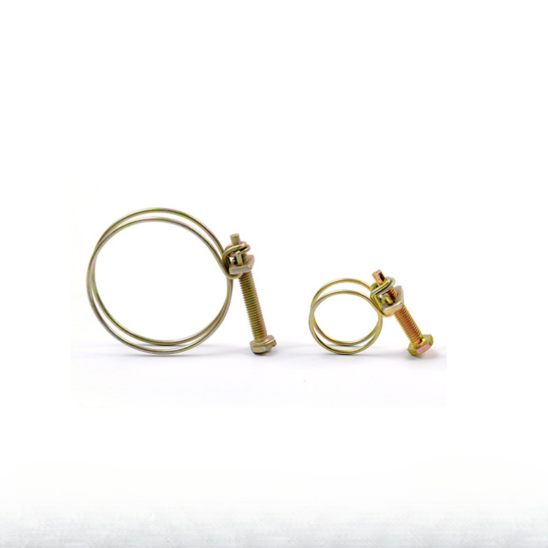 Tubería de acero galvanizado de doble alambre abrazadera de abrazadera