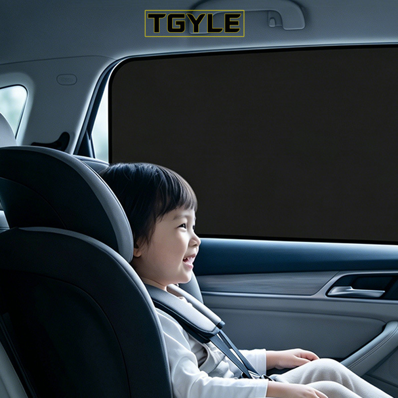 Car sunshade car magnetic attraction type thickened sunscreen side window shade folding opaque titanium silver heat insulation curtain Car sunshade car magnetic attraction type thickened sunscreen side window shade folding opaque titanium silver heat insulation curtain