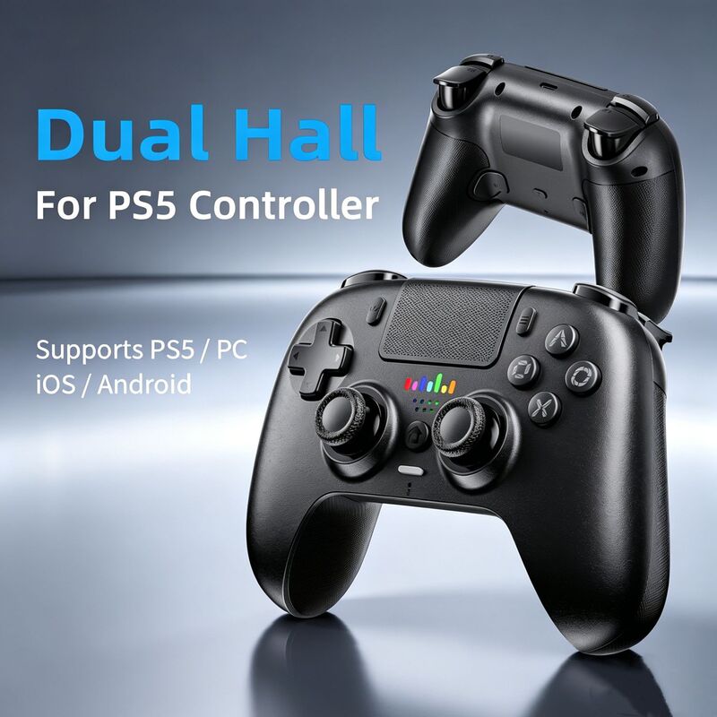 Private Model Ps5 Controller P5 Dedicated Wireless Bluetooth Game Controller Hall Joystick Rgb Light Macro Programming Cross-Border New Product