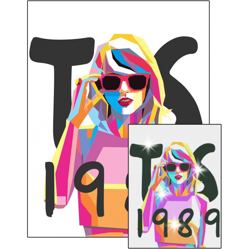 Pintura de Diamantes 5D, Diseño de Cantante Taylor, Pintura Decorativa DIY Hecha a Mano, Diamantes Redondos y Cuadrados, Éxito de Ventas en Amazon, Pintura de Diamantes Kpop