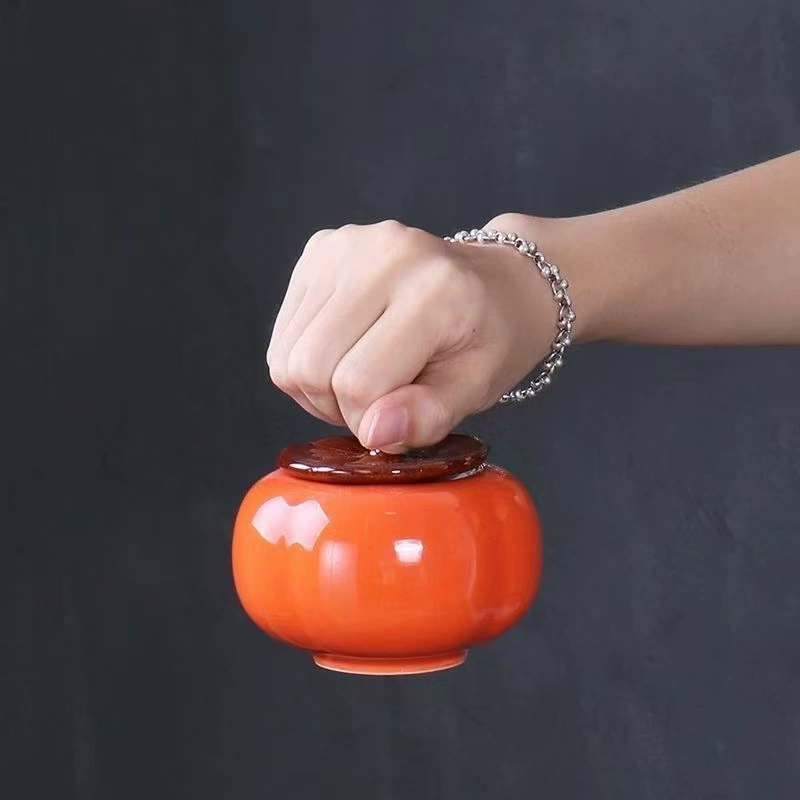 Керамическая чаша persimmon, чайник, бумажная страсть тибетское чехол, конфетный домик, мини-тобар, пепельница, анти-поднятие серый стол чайный декор