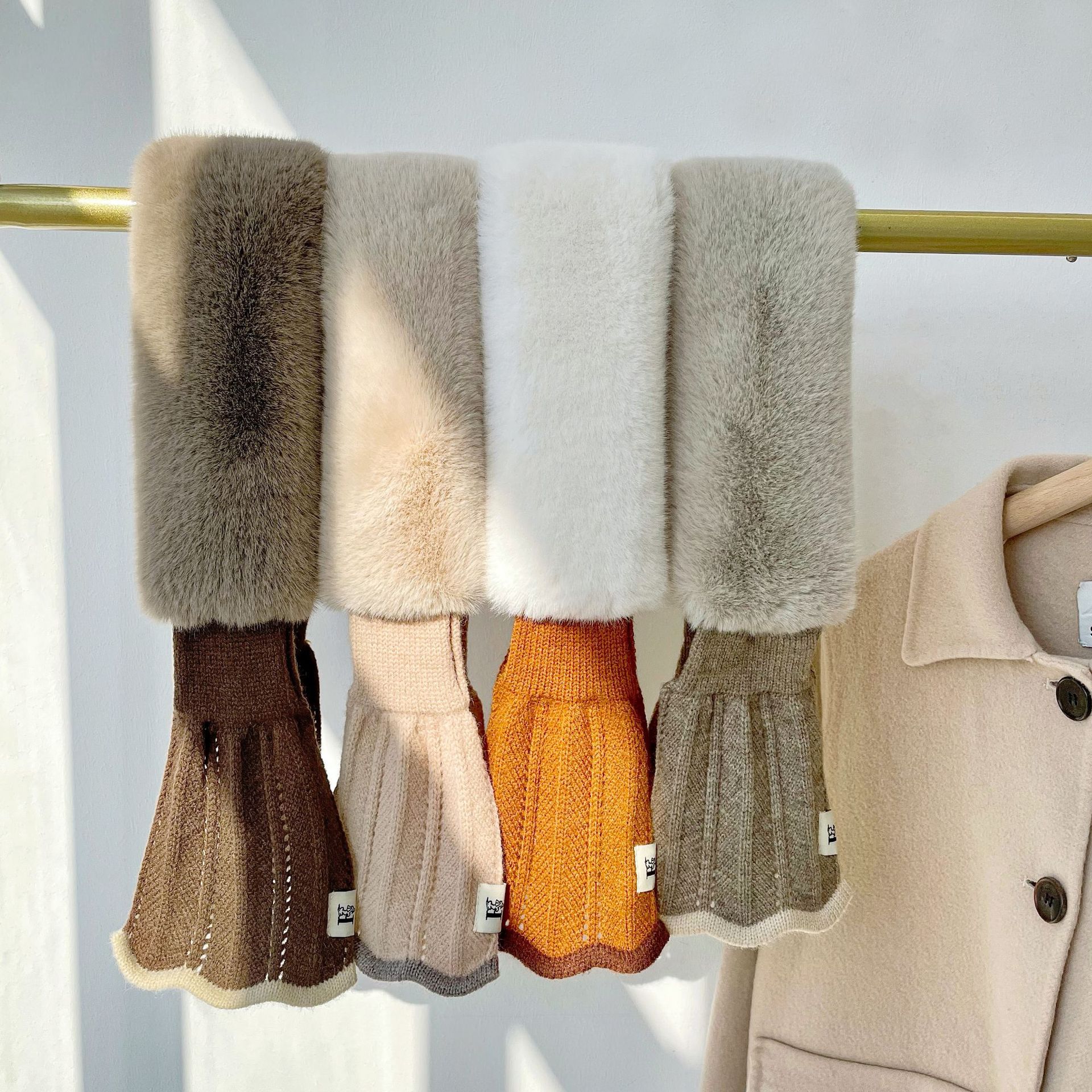 Otoño y invierno bufandas mujeres 2025 estilo coreano generoso engrosado alargado cálido bufandas de peluche de cola de pescado cruzado cuello de pelo