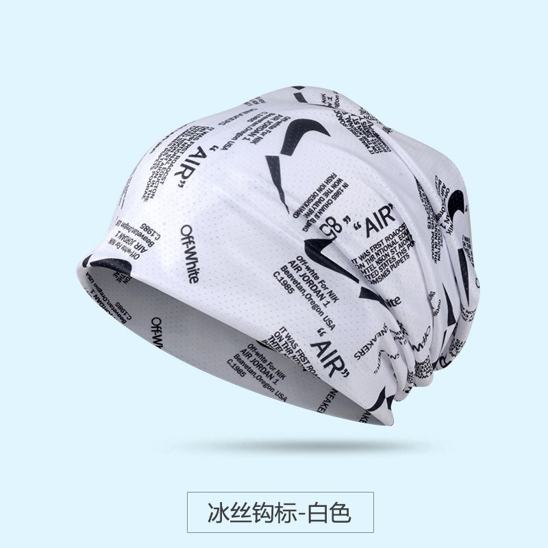 Nuevo sombrero de verano gorra fría delgada manga de seda de hielo secado rápido transpiración deportiva turbante de correr sombrero de dormir protector solar