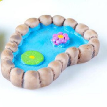 발 모양의 연꽃 스타일