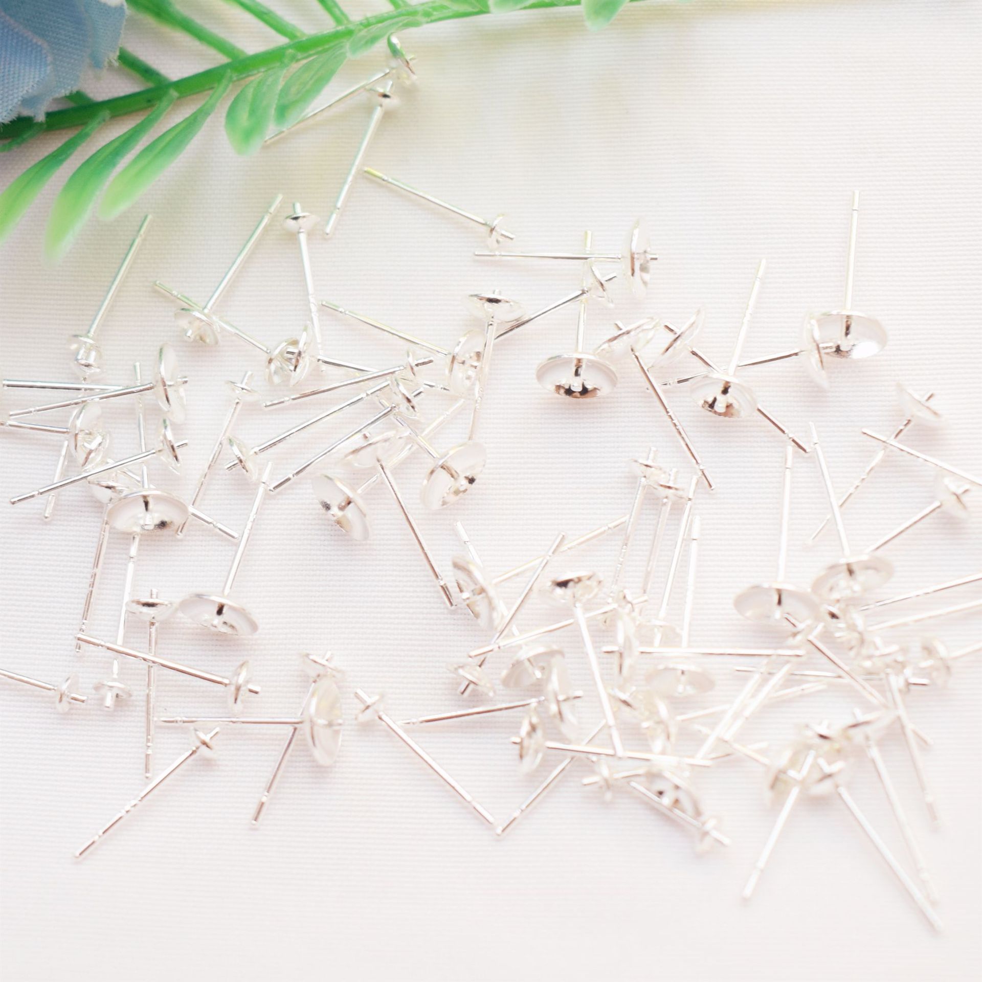 Solid Color Pattern Simple Style Style 100 PCS/Package Diameter 3mm Diameter 4mm Diameter 5mm Copper 14K Gold Plated Solid Color Earring Findings