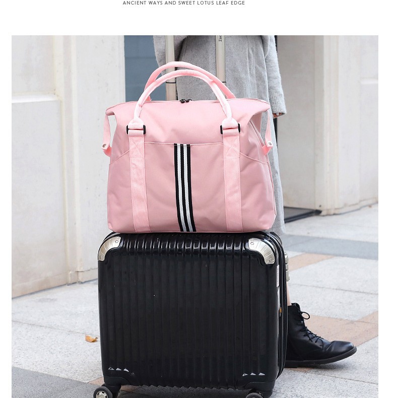 Internet celebridad bolsa de viaje de las mujeres portátil de gran capacidad bolsa de equipaje ligero mochila de corta distancia viaje de negocios esperando bolsa de fitness