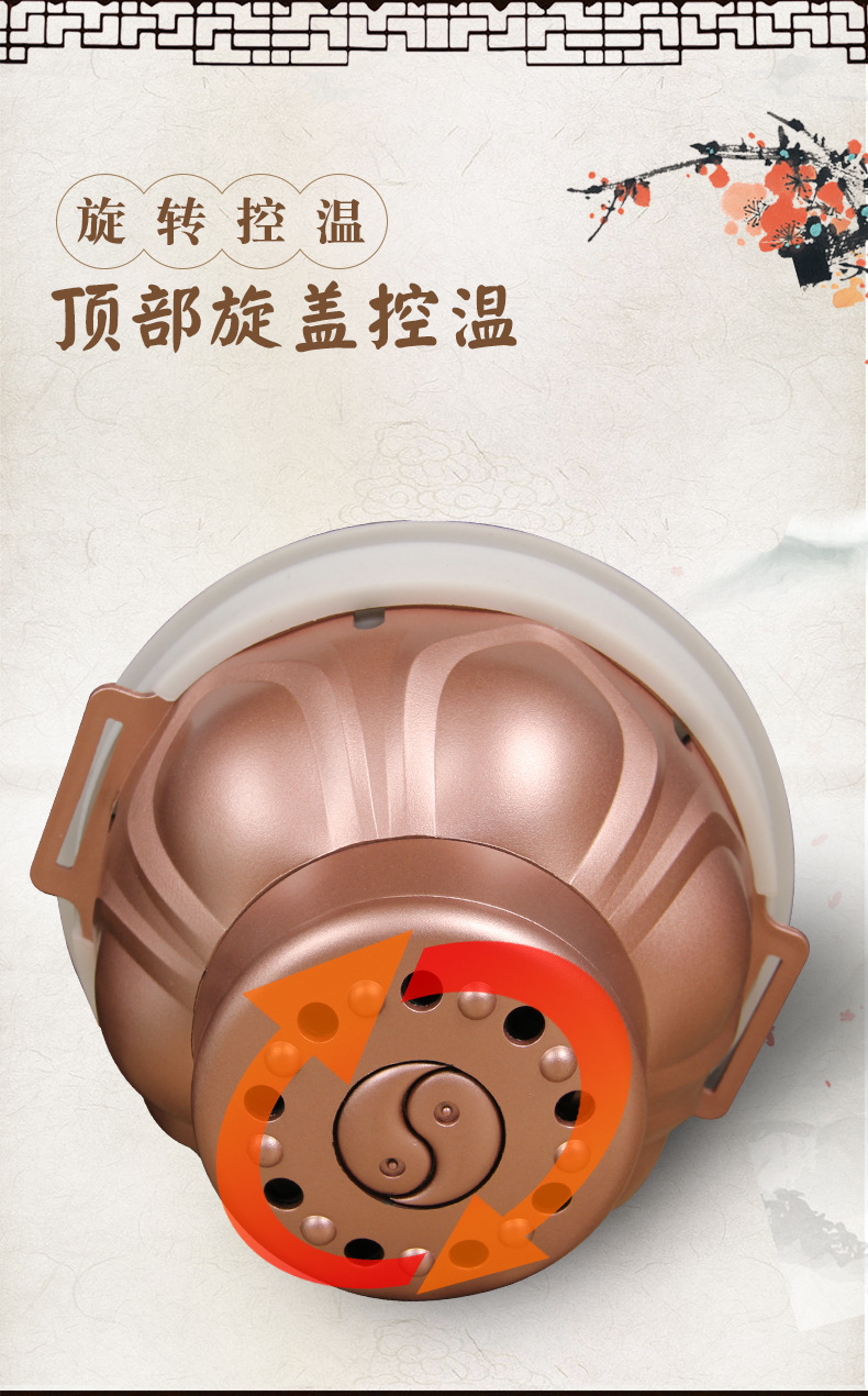 Portable Moxibustion Device with 54 Golden Moxa Sticks for Chest Waist and Abdomen Smokeless Warming quality and texture
