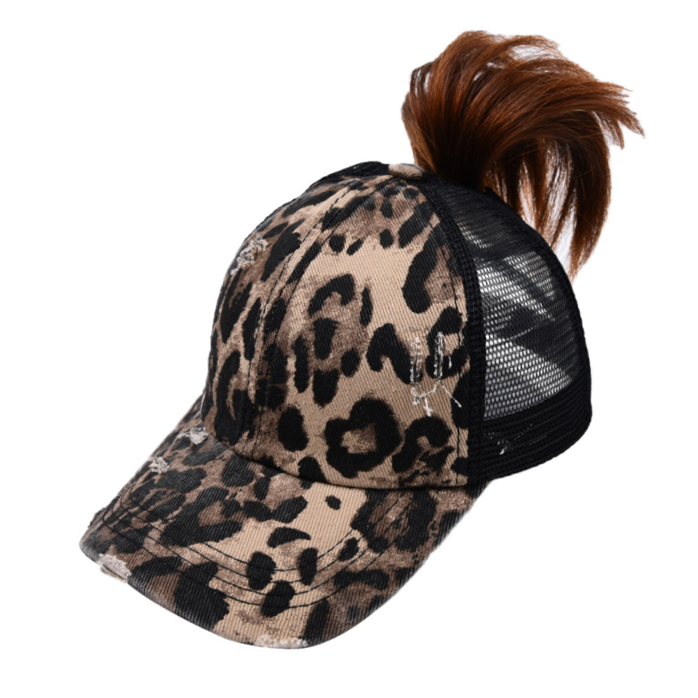 Baseball Cap Hats Type Daily Occasion Women's Casual Leopard Camouflage Curved Eaves Baseball Cap