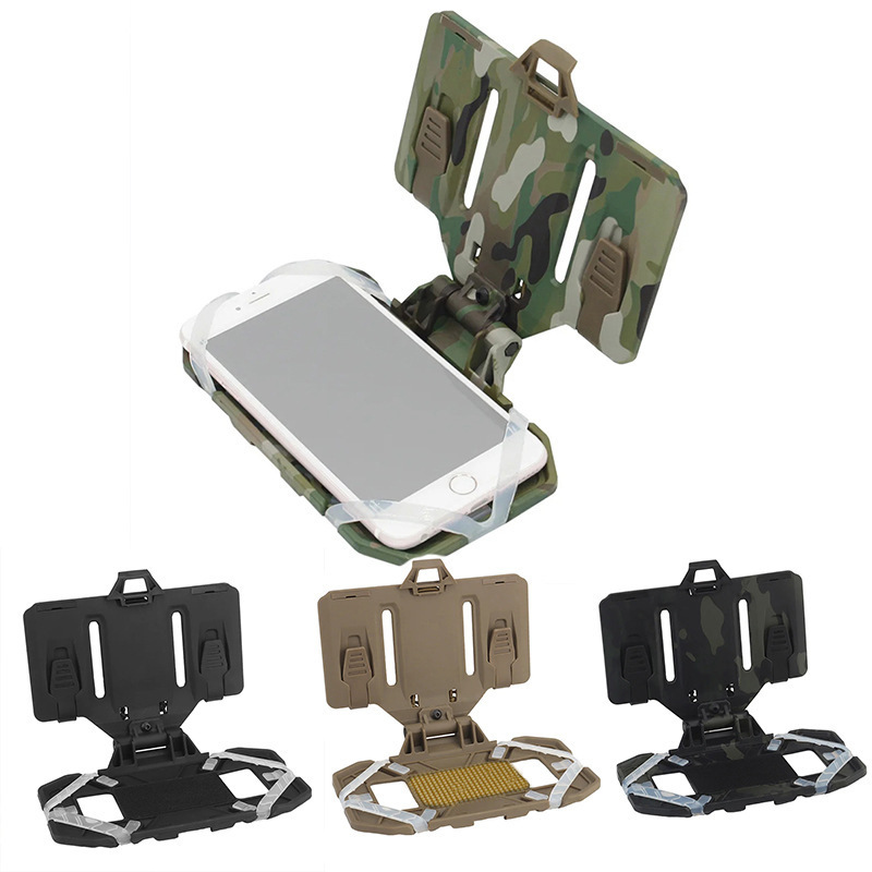 Cross-border Amazon folding navigation board MOLLE mounting tactical vest mobile phone bracket navigator chest hanging universal