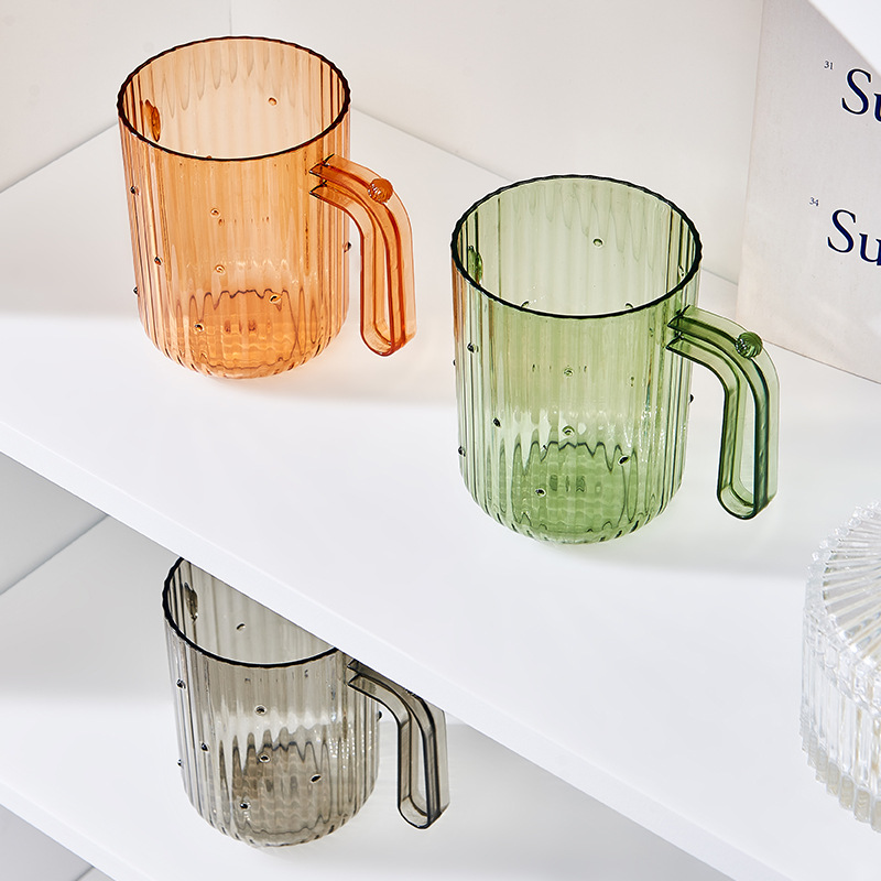 透明仙人掌ins風家用刷牙杯喝水杯情侶塑料極簡約牙刷杯pet漱口杯