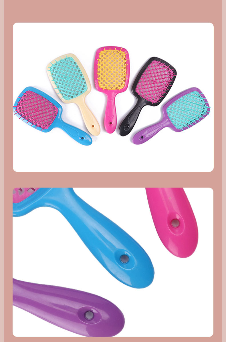 Basic Color Block Abs Hair Combs display picture 1