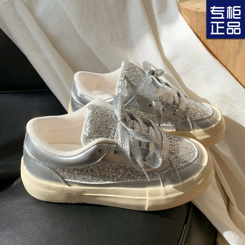 High-value Niche Design Sense Women's Shoes 2024 Spring New Hot Style Trendy All-match Thick Slab Shoes Casual Shoes for Women