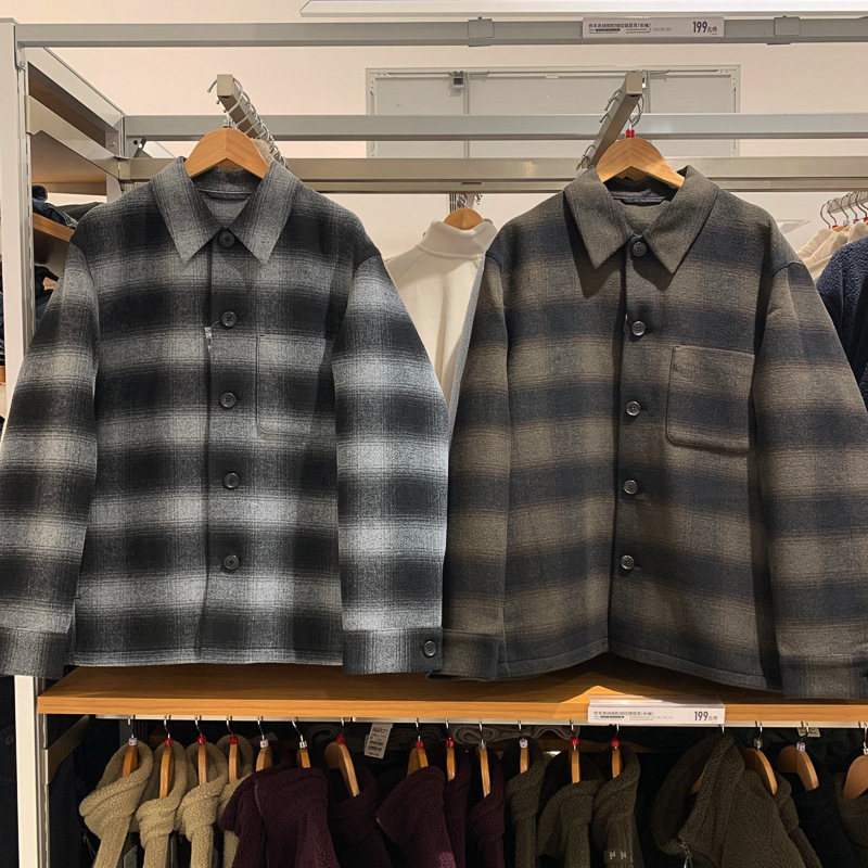 U2024 New Autumn and Winter Men's Double-Sided Woolen Shirt-Style Men's Jacket/Casual Jacket Jacket Top 470045