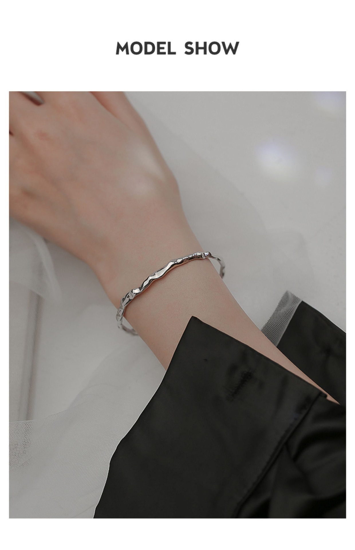 Geometric Sunburst Charm Bracelet For Women Adjustable Open Style_voghion.com