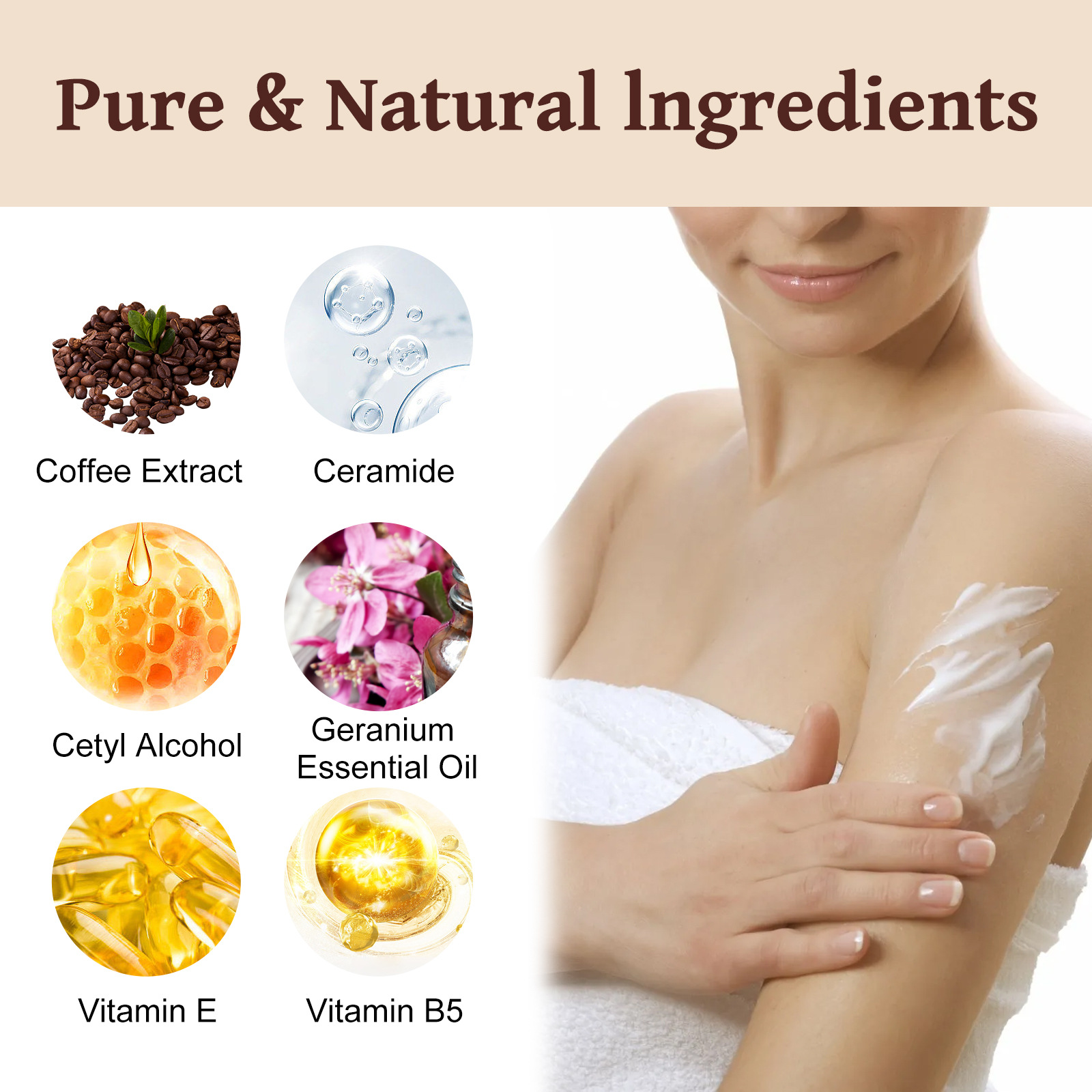 EELHOE Coffee Wrinkle Resisting Fragrance Refreshing, Fine, Brightening, Repairing, and Dry Skin Beautifying Body Milk_voghion.com