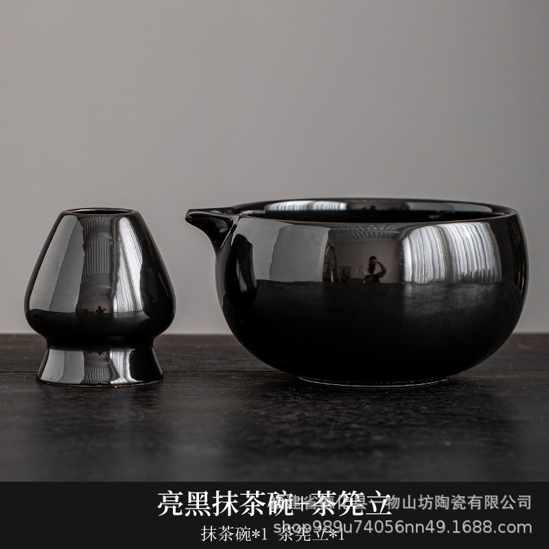 越境抹茶茶碗セットツール百本立陶器日本茶碗攪拌器茶筅窯変器具窯変釉|undefined