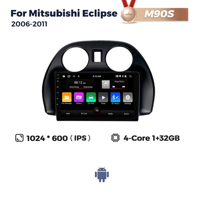 Suitable for Mitsubishi Eclipse 2006-2011 Mitsubishi Eclipse Car Android Navigator (DVD Navigation) - m90-132-quad-core-wifi-version
