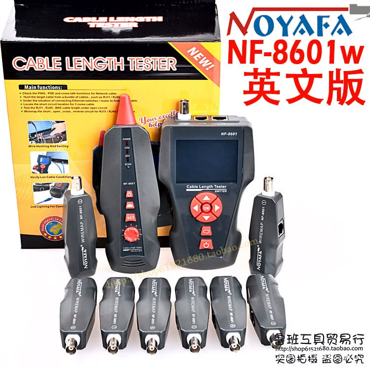 NOYAFA NF-8601w Английская версия Line Finder Тестер длины сетевого кабеля