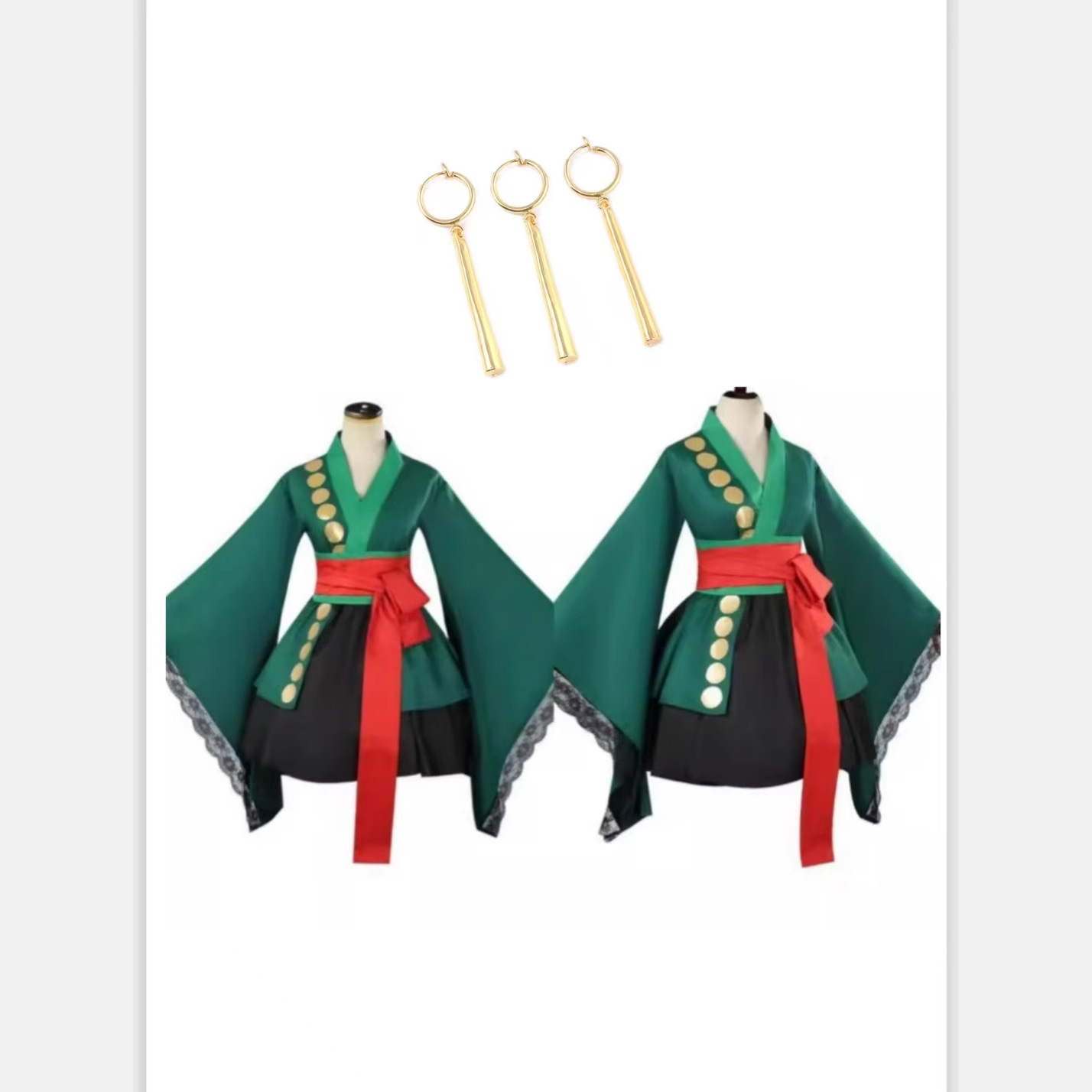 One Piece Zoro Cos Costume Saber Zoro Sex Swivel Kimono Skirt Two Years Later Straw Hat Cosplay Anime