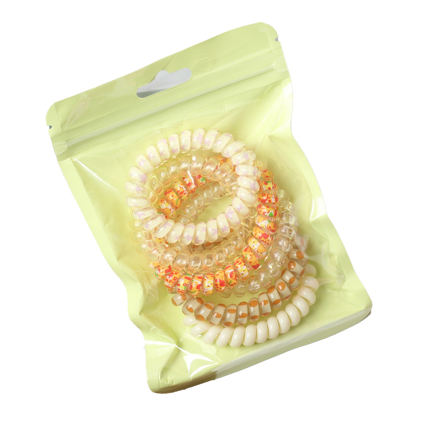 6 series de color bolsas de cabello telefónico anillo de cabello femenino de alto rendimiento correa de cabello durable simple atado cabello tocado de cabello