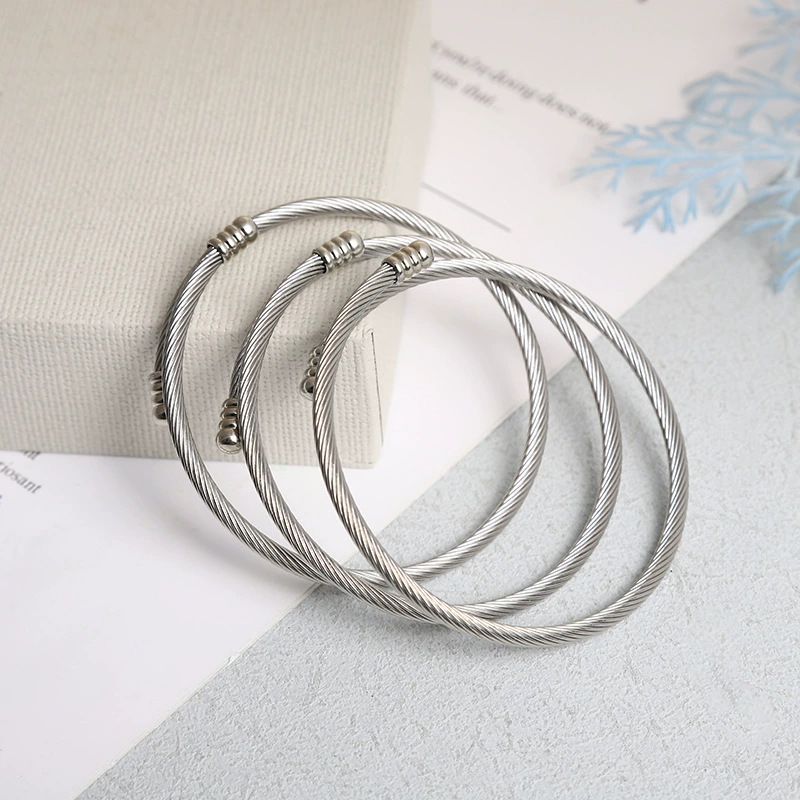 Panjia стиль DIY браслет из нержавеющей стали сладкая подруга браслет универсальный простой браслет ручной работы оптовая продажа