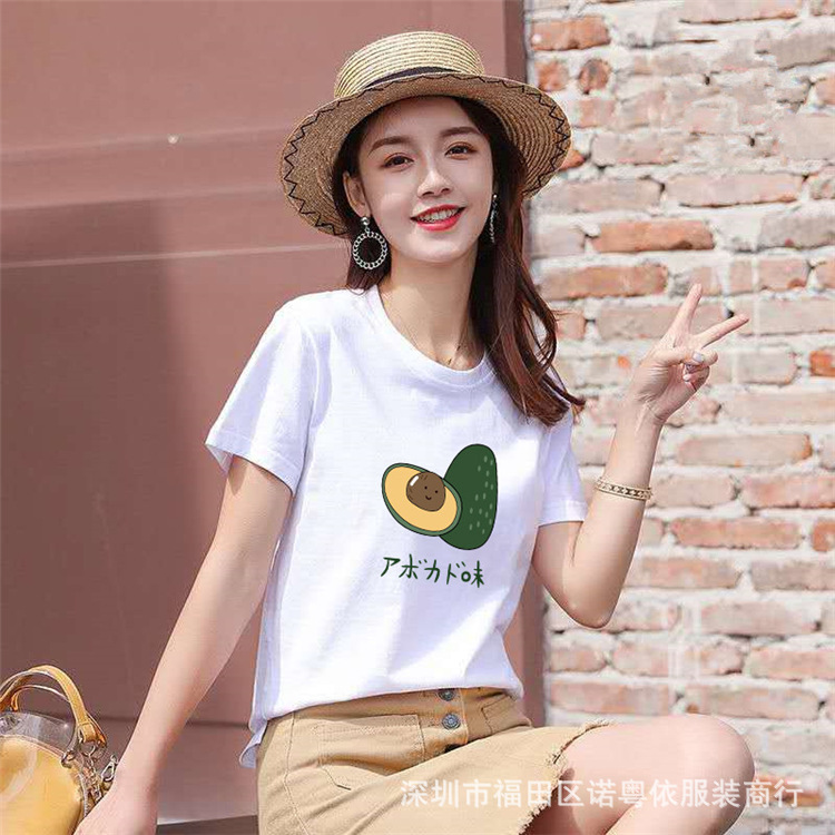 女装白色短袖T恤