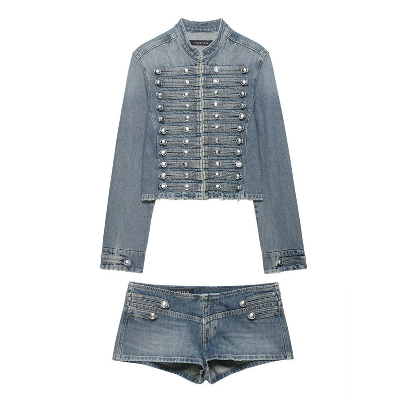 Unizera Women's Clothing 2026 Summer New Fashion Denim Jacket 0695074 Low-Waist Shorts 0695003 Unizera Women's Clothing 2026 Summer New Fashion Denim Jacket 0695074 Low-Waist Shorts 0695003