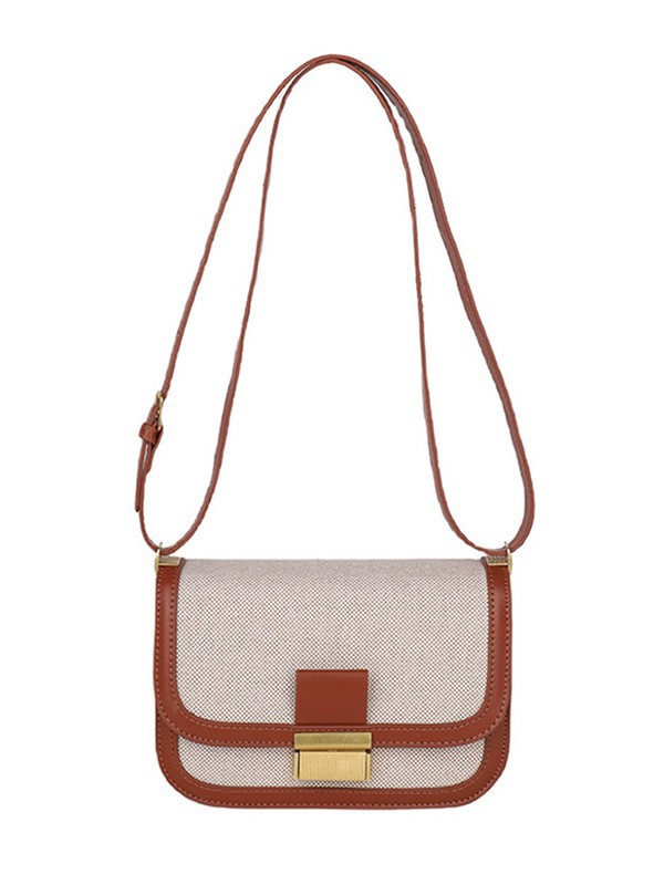 Nicho de diseño de lino empalmado bolso para mujeres 2025 nueva moda moda bolso pequeño de moda bolso casual simple mochila image 6
