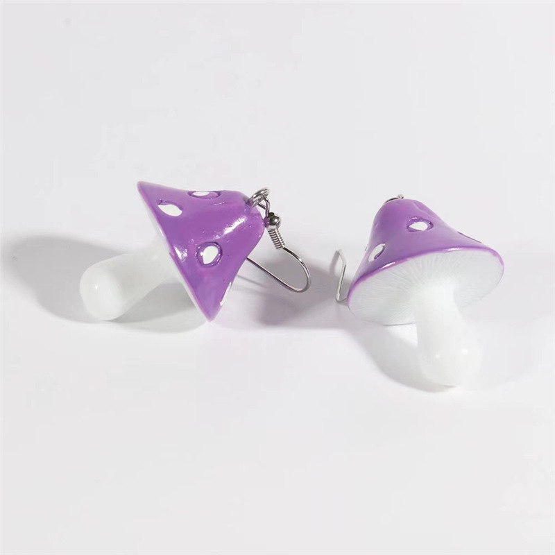 Cute Mushroom Alloy Women's Drop Earrings display picture 2