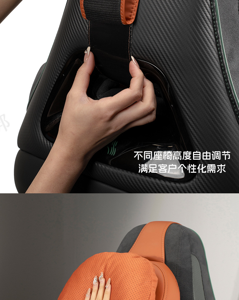 New Year's Car Headrest, Aviation-Grade Car Seat Neck Pillow, Car Memory Foam Cushion, Suitable for Mercedes-Benz and Bmw