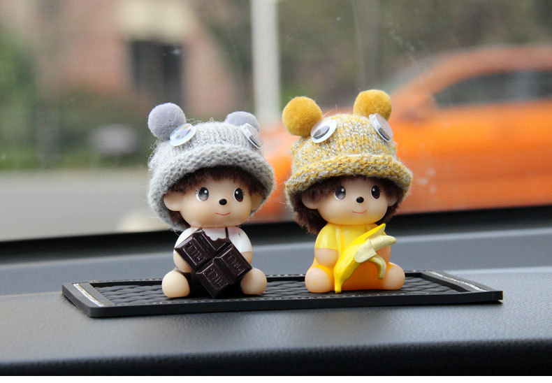 Manufacturer Wholesale Multi-Style Cartoon Car Ornaments, Center Console Anti-Slip Car Interior Decorations, Creative and Cute Car Accessories