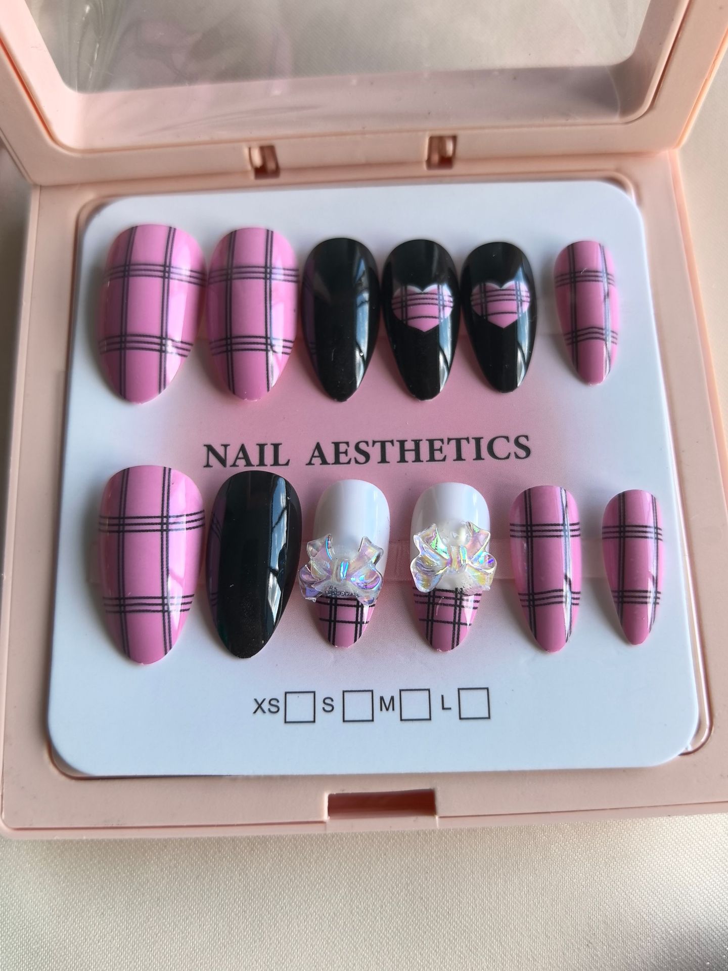 Caja de exhibición marco de fotos más taladro manicure suministro fuente de uñas DIY francés color delgado manicure falso salón al por mayor