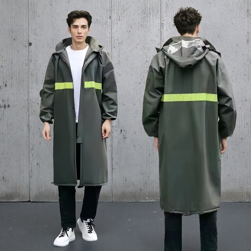レインコートとレインパンツセット、厚みのある大雨雨よけレインコート、スプリットタイプ、男性用サイクリング作業、屋外建設現場のテイクアウトライダー|undefined