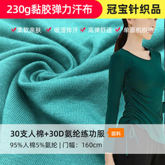 30s人綿スパンデックスストレッチ汗布230グラムのビスコースtシャツ生地をしっかりと紡ぎます。