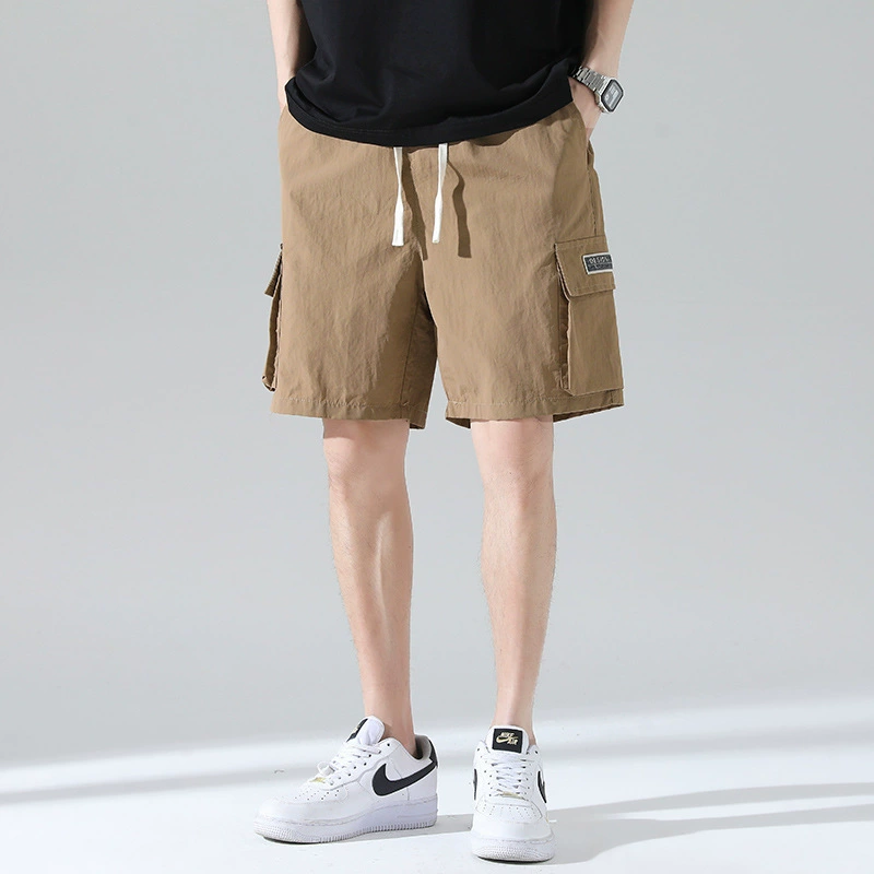 Шорты-карго, мужские свободные повседневные брюки с пятью точками, модные шорты, верхняя одежда, летние брюки больших размеров