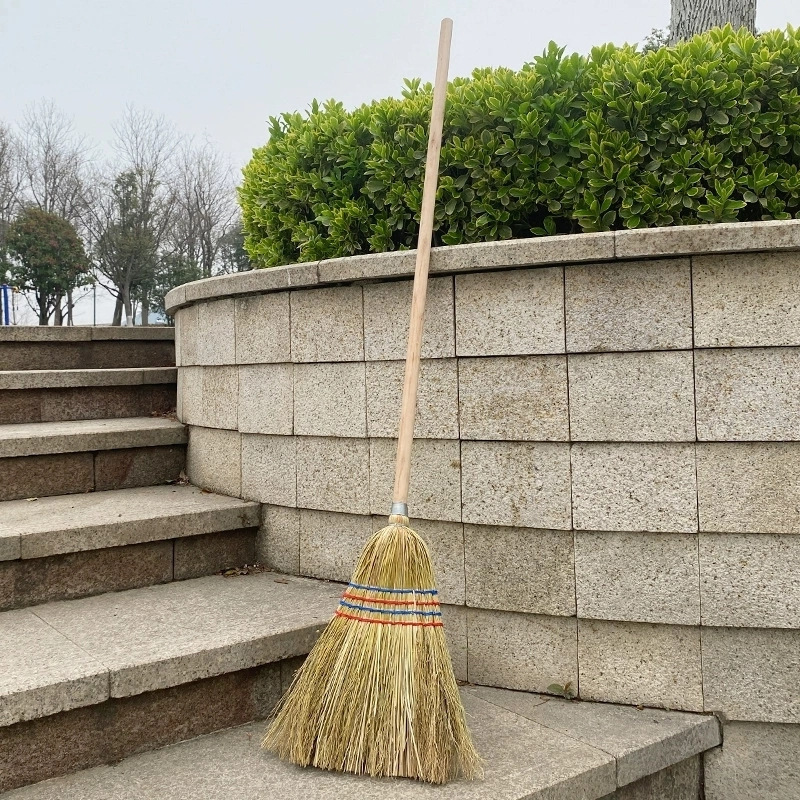 Sorghum Broom Yard Home Outdoor Courtyard Large Old-Fashioned Broom School Commercial Workshop Sweeping Broom 1358 Sorghum Broom Yard Home Outdoor Courtyard Large Old-Fashioned Broom School Commercial Workshop Sweeping Broom 1358