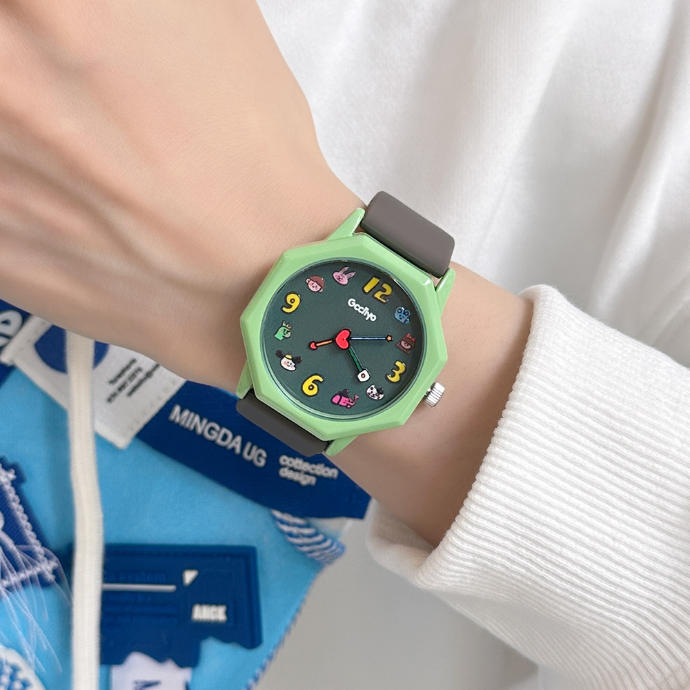 Gccliyo/Go Liyou Dopamine Student Watch Japanese Simple Versatile Waterproof Niche High-Value Quartz Watch
