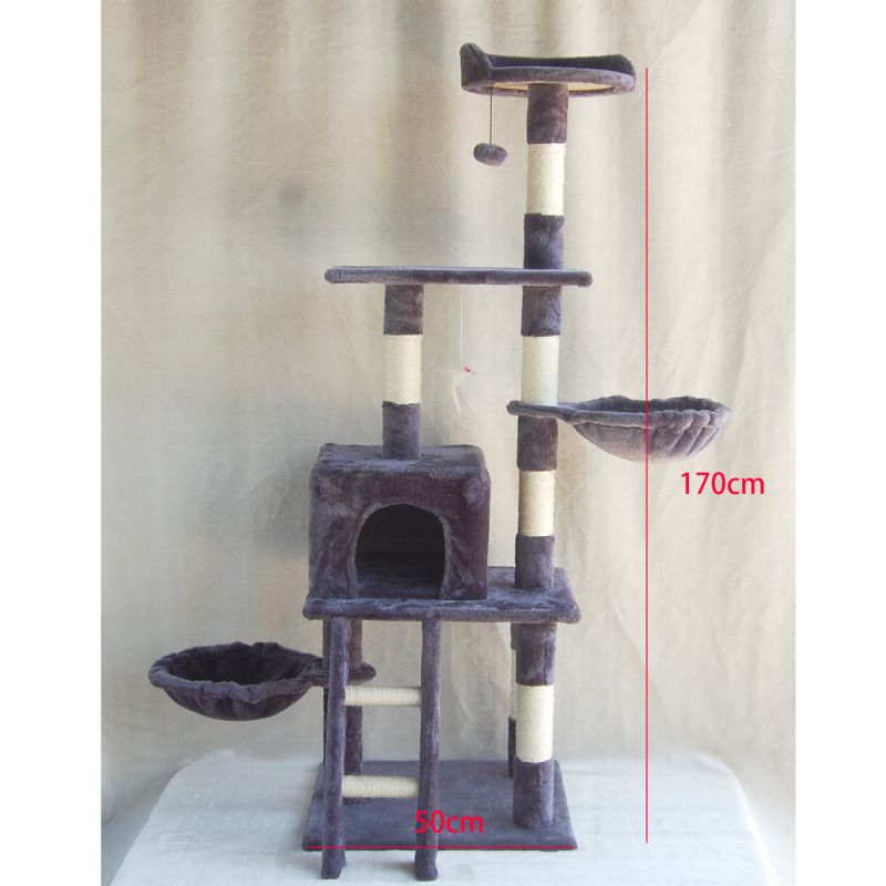 猫クライミングフレーム、猫の巣、一体型サイザル麻、特別価格キャットツリーヴィラ、大型猫スクラッチボード、おもちゃ、猫スクラッチポール、猫用品|undefined