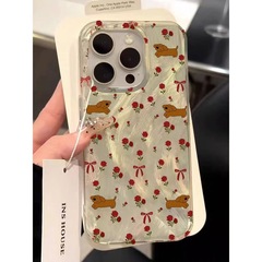 Rose Puppies Apple 13 Pro Hard Case for 11 Pro 11 12 13 Phones and 15 Pro Max Feather Sheer 15