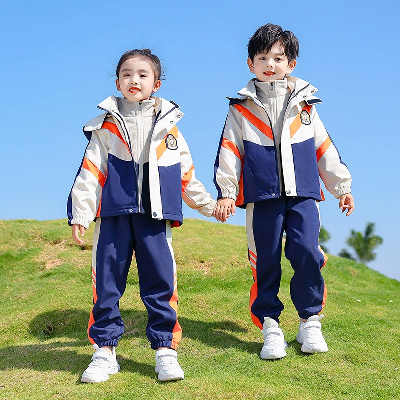 Весенняя школьная форма в британском стиле для детского сада, детская куртка, школьная форма из трех предметов для учеников начальной и средней школы, первого класса, весна и лето