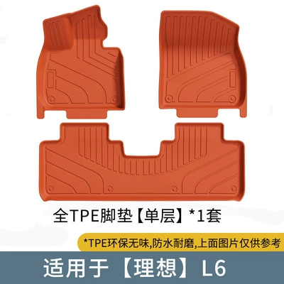 Trunk Mat Modification Accessories — Universal Foot Pad - ideal-orange-single-layer-floor-mat