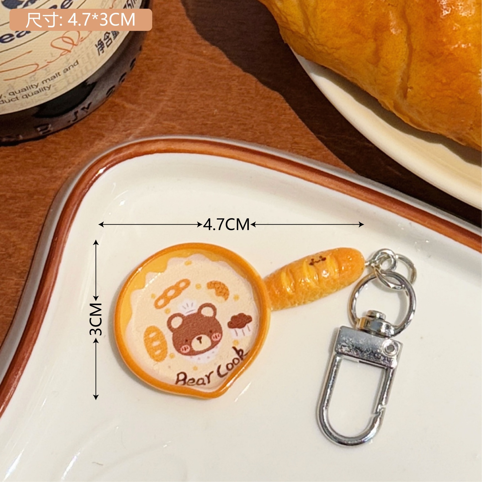 Nuevo estilo creativo de simulación de kebabs de barbacoa llavero comer jugar Kebabs modelo de pollo frito colgante mochila decoración colgante pequeño