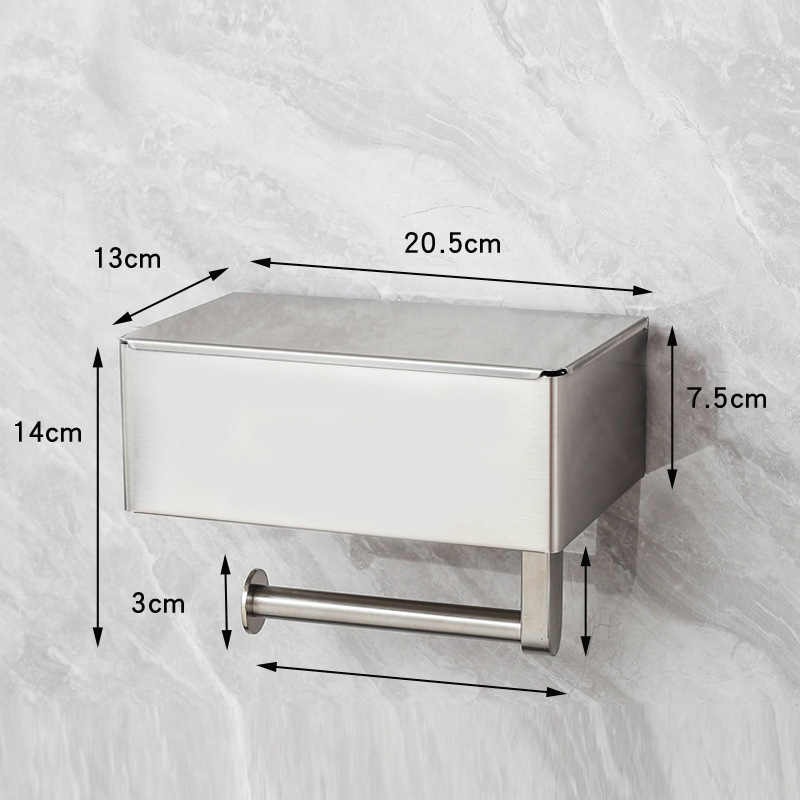 Amazon se especializa en acero inoxidable caja de pañuelos húmedos soporte de pañuelos soporte de baño soporte de papel higiénico soporte de rollo de papel caja de dibujo