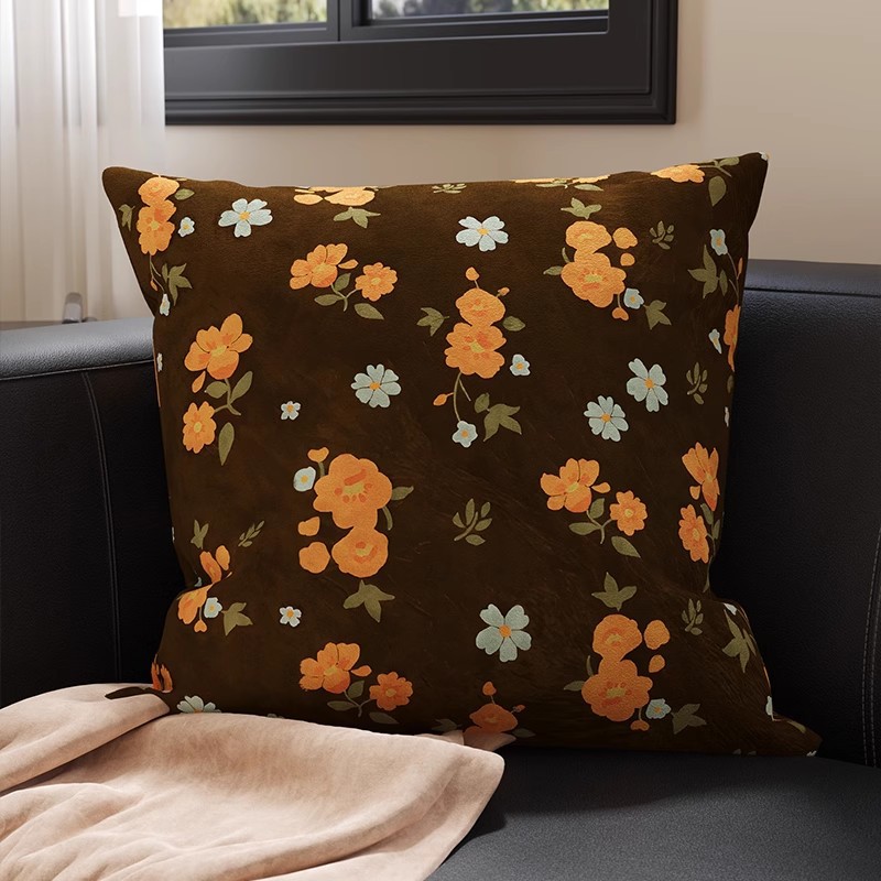 Sofá de sala de estar retro de alto nivel, almohada de cabecera, almohada de cintura en la cama, ventana flotante, almohada de respaldo con núcleo desmontable y lavable
