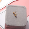 Advanced earrings stainless steel heart-shaped, does not fade, high-quality style, simple and elegant design