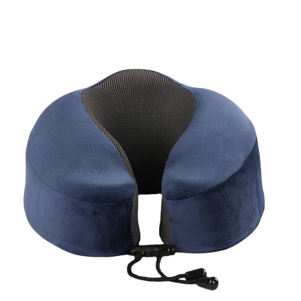 Nueva espuma de memoria de almacenamiento transfronteriza almohada en forma de U almohada de viaje de avión almohada de cuello portátil almohada de almuerzo de oficina