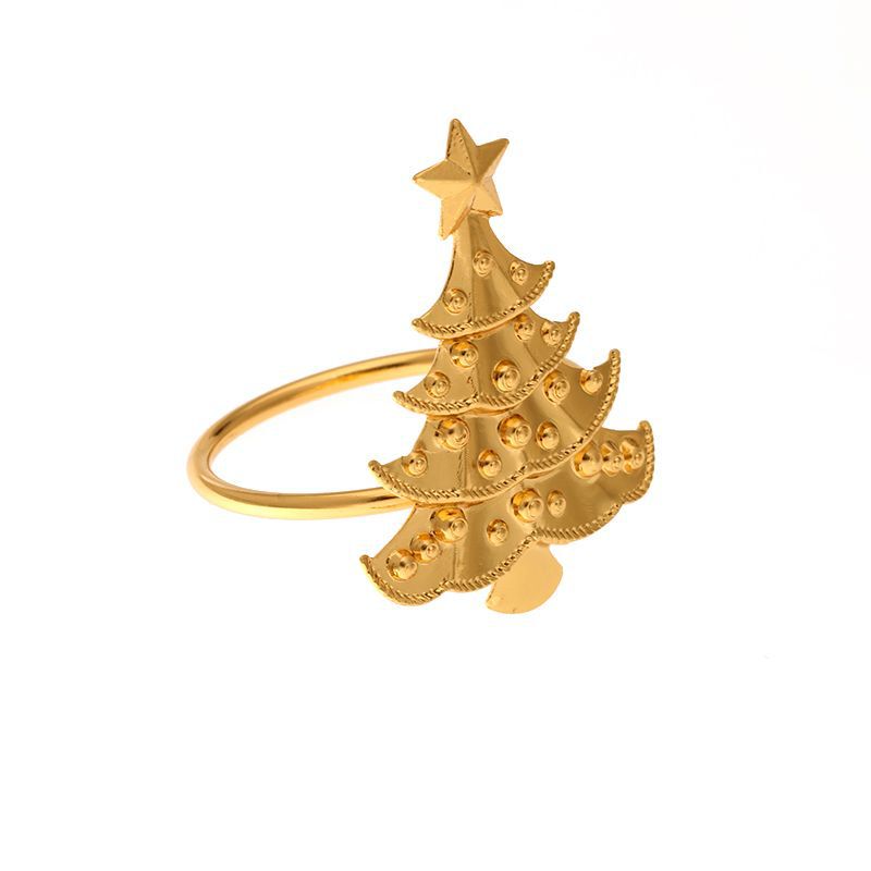 ナプキンはクリスマスツリーの鈴を掛けます。|undefined