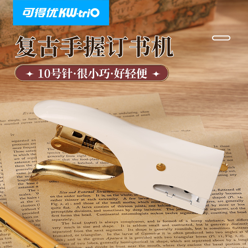 Disponible You5228 Retro Manual Encadelador de Embalaje para llevar Grapadora 10 8 página Manual Grapadora portátil